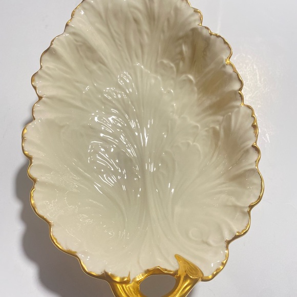 Vintage Lenox Embossed Large Leaf Serving Tray - 13.5” - Picture 4 of 11